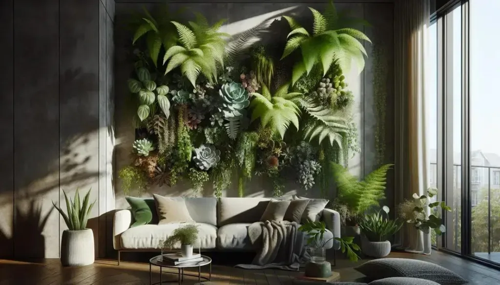 Como Criar um Jardim Vertical com Plantas de Sombra para Ambientes Internos